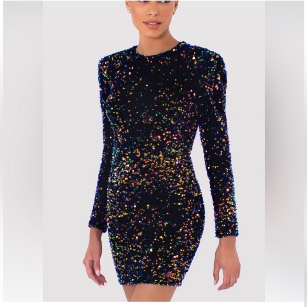 Helsi Milena Long Sleeve Sequin Dress Size S